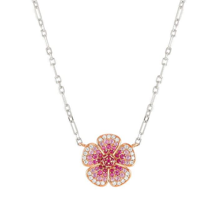 Nomination Crysalis Flower With Cubic Zirconia Necklace