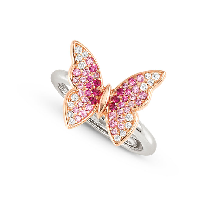 Nomination Crysalis Butterfly With Cubic Zirconia Ring