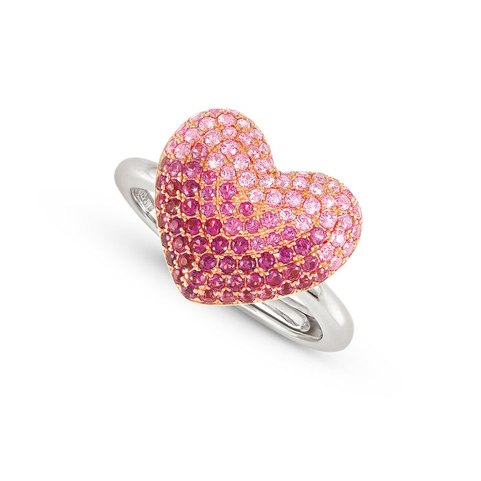 Nomination Crysalis Heart With Cubic Zirconia Ring