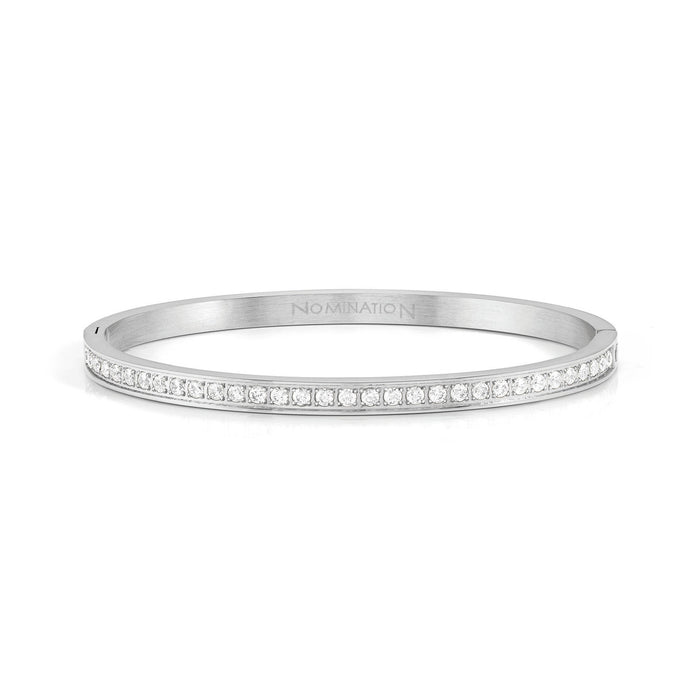Nomination Pretty Bangles Rigid Bracelet White Stones Medium Bracelet