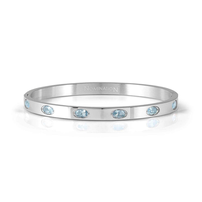 Nomination Pretty Bangles Rigid Bracelet Blue Stones Small Bracelet