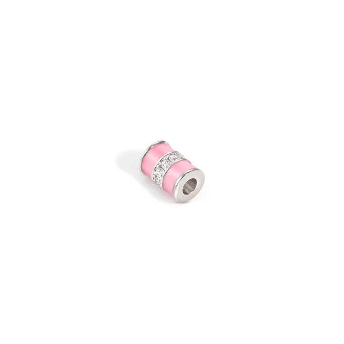 Nomination SeiMia Pink Enamel & Cubic Zirconia Spacer Tube