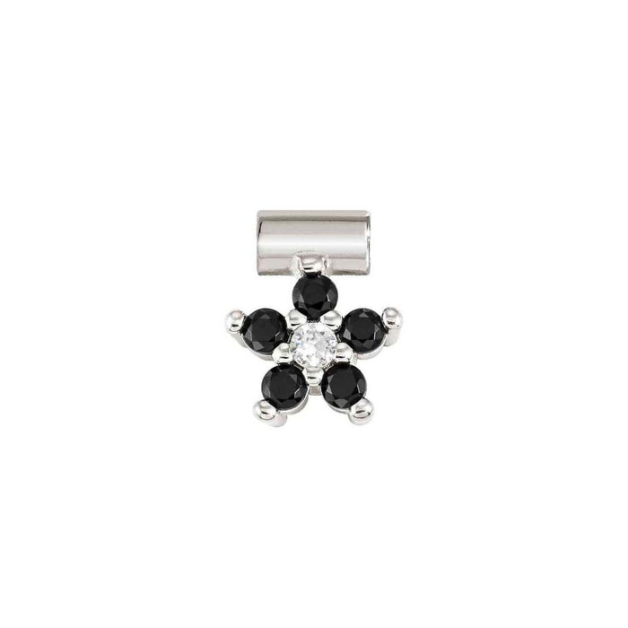 Nomination SeiMia Black & White Cubic Zirconia Flower Pendant