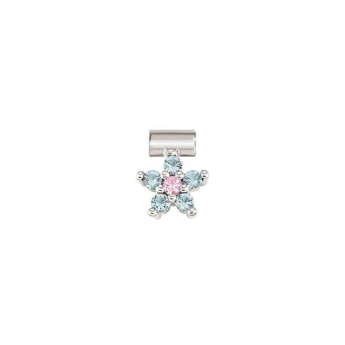 Nomination SeiMia Blue & Pink Cubic Zirconia Flower Pendant