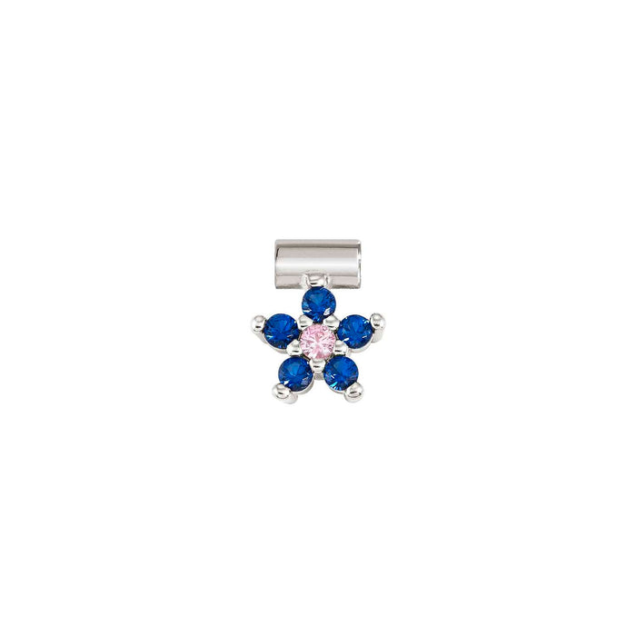 Nomination SeiMia Blue & White Cubic Zirconia Flower Pendant