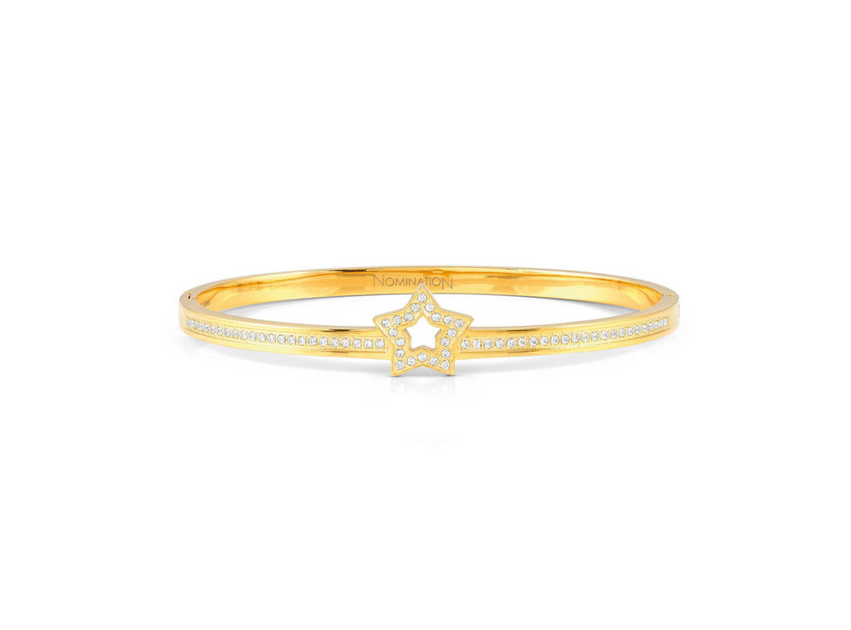 Nomination Pretty Bangles Gold Open Star Bracelet