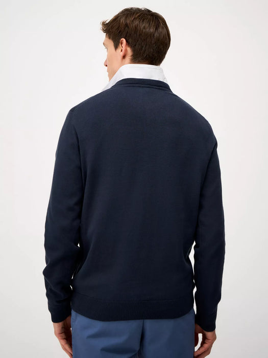 Crew Clothing Men's Organic Cotton Crew Neck Jumper In Charcoal Marl