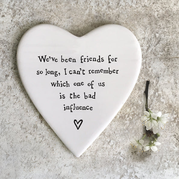 East of India Porcelain Coaster - Bad Influence