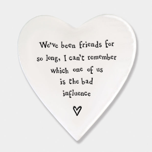 East of India Porcelain Coaster - Bad Influence