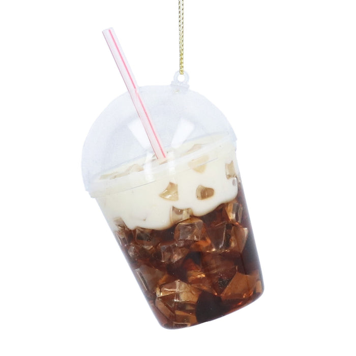 Gisela Graham Iced Coffee Glass Decoration