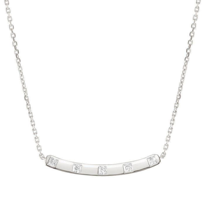 Nomination Carismatica White Stones Silver Necklace