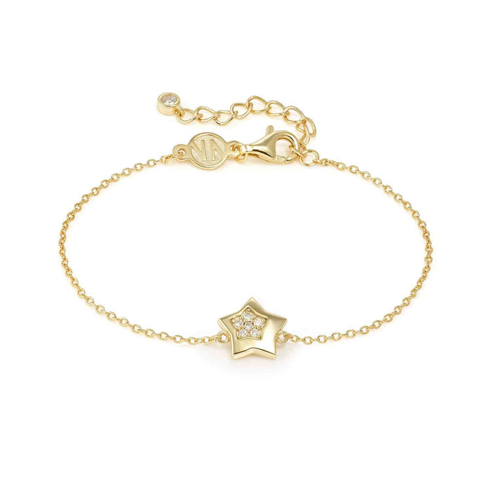 Nomination Petit Sparkle Star With Crystal Gold Bracelet