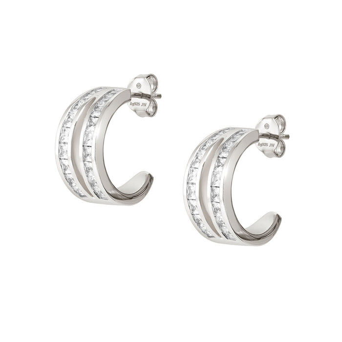 Nomination Carismatica White Stones Silver Earrings
