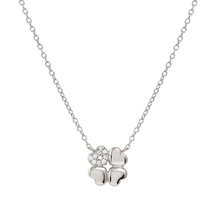 Nomination Petit Sparkle Four Leaf Clover With Crystal Necklace