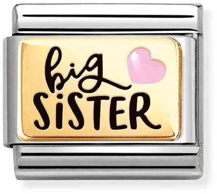 Nomination Classic Gold Plates Big Sister Charm