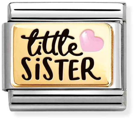 Nomination Classic Gold Plates Little Sister Charm
