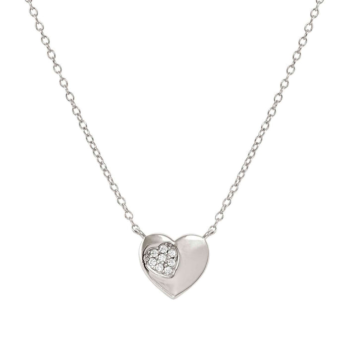 Nomination Petit Sparkle Heart With Crystal Necklace