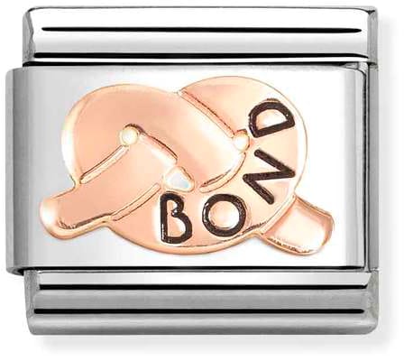 Nomination Classic Rose Gold Symbol Bond Promise Knot Charm