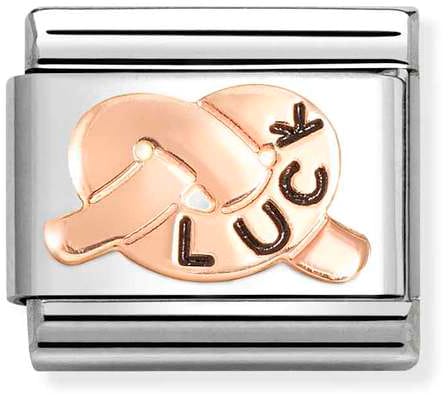 Nomination Classic Rose Gold Symbol Love Promise Knot Charm