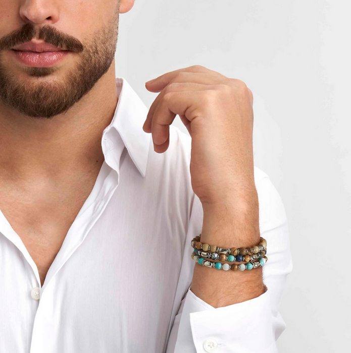 Nomination InstinctStyle Coloured Stones Edition White Turquoise Bracelet