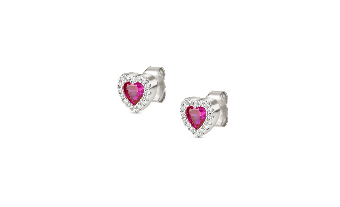 Nomination All My Love Red Heart Earrings
