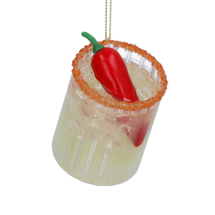 Gisela Graham Spicy Picante Glass Decoration