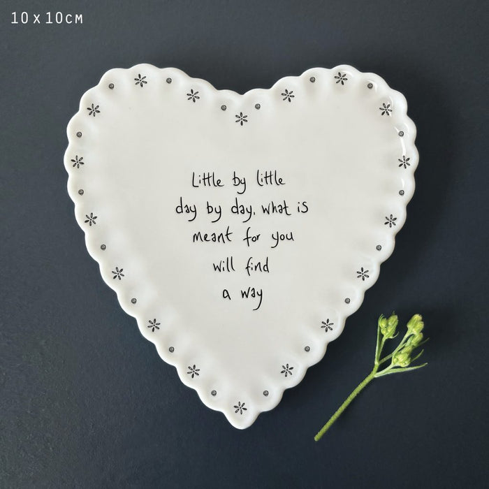 East of India Heart Scallop Coaster - Little By Little