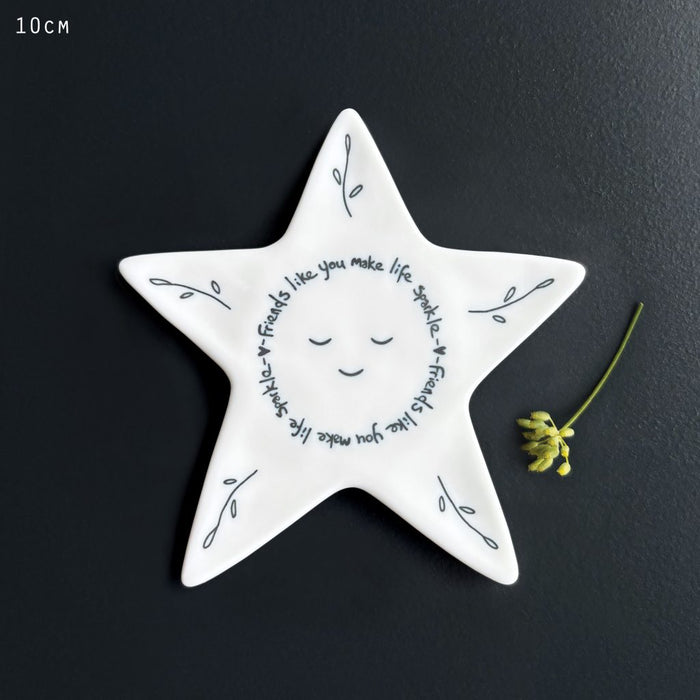 East of India Star Coaster - Friends Like You Make Life Sparkle