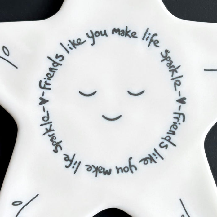 East of India Star Coaster - Friends Like You Make Life Sparkle