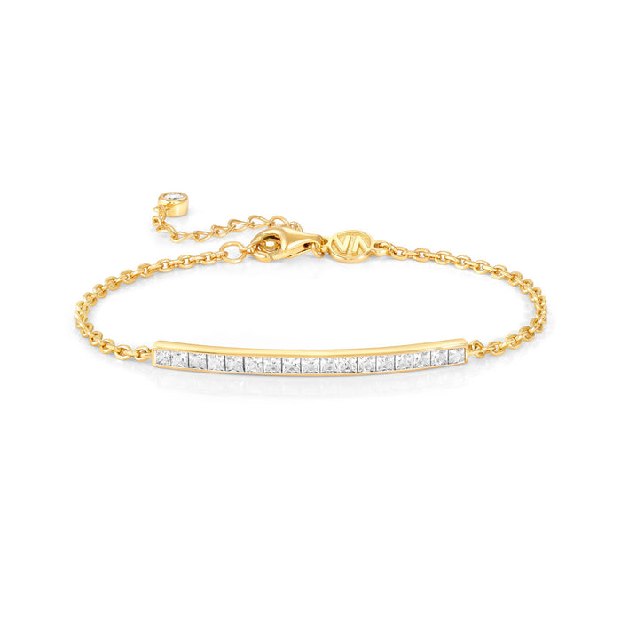 Nomination Carismatica White Stones Bar Gold Bracelet