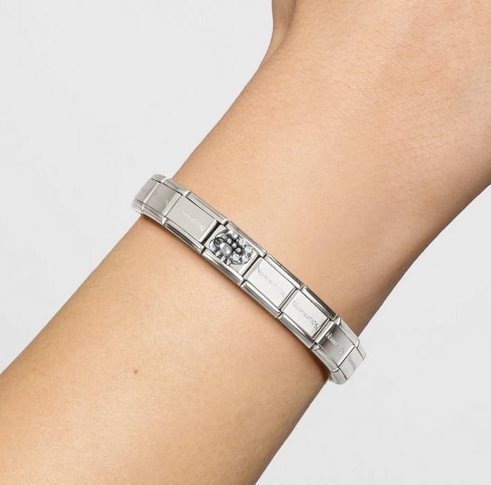 Nomination Classic Silver Zodiac Relief Scorpio With Crystal Charm