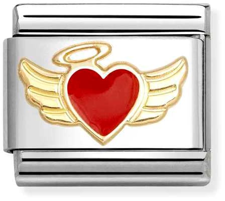 Nomination Classic Gold Angel Heart Charm