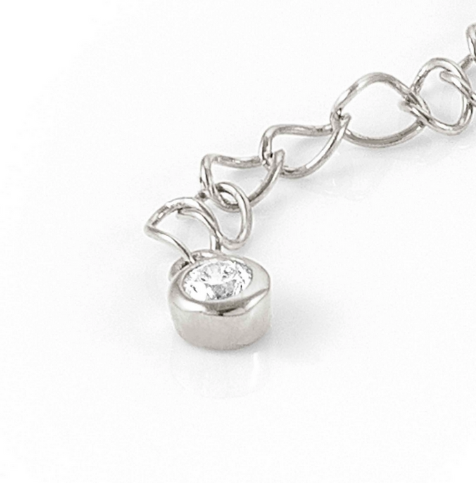 Nomination Lucentissima Heart And Pear Shape Pendant Cubic Zirconia Bracelet