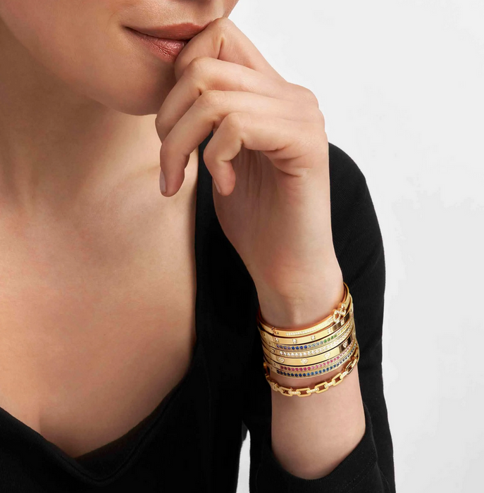 Nomination Pretty Bangles Gold Open Heart Bracelet