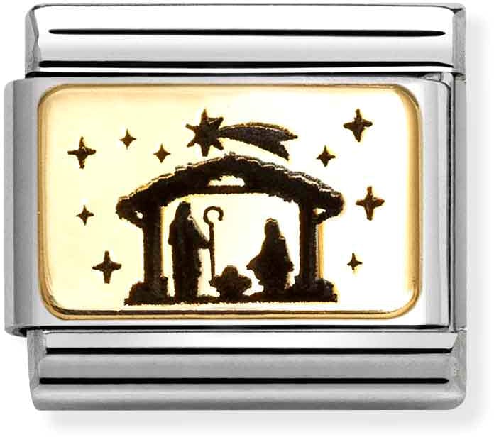 Nomination Classic Gold Nativity Charm