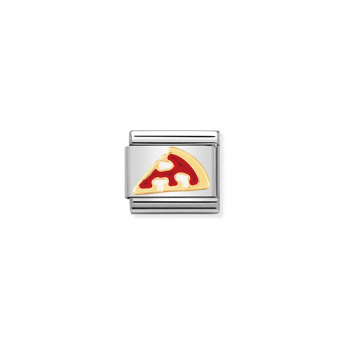 Nomination Classic Gold Pizza Slice Charm