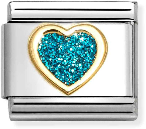 nomination-glitter-turquoise-heart-classic