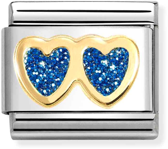 Nominaton-glitter-heart-classic-blue