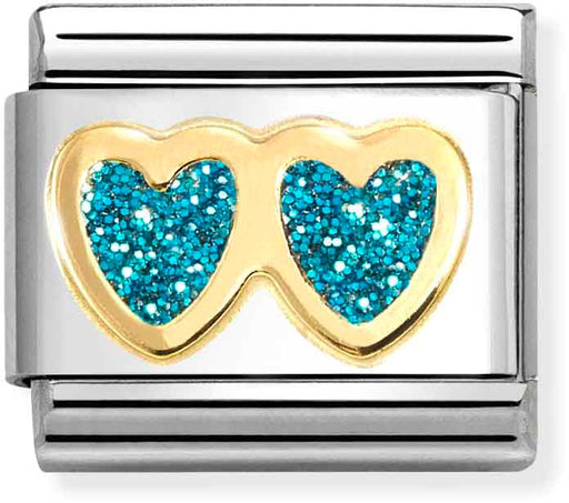 Nomination-glitter-heart-classic-turquoise