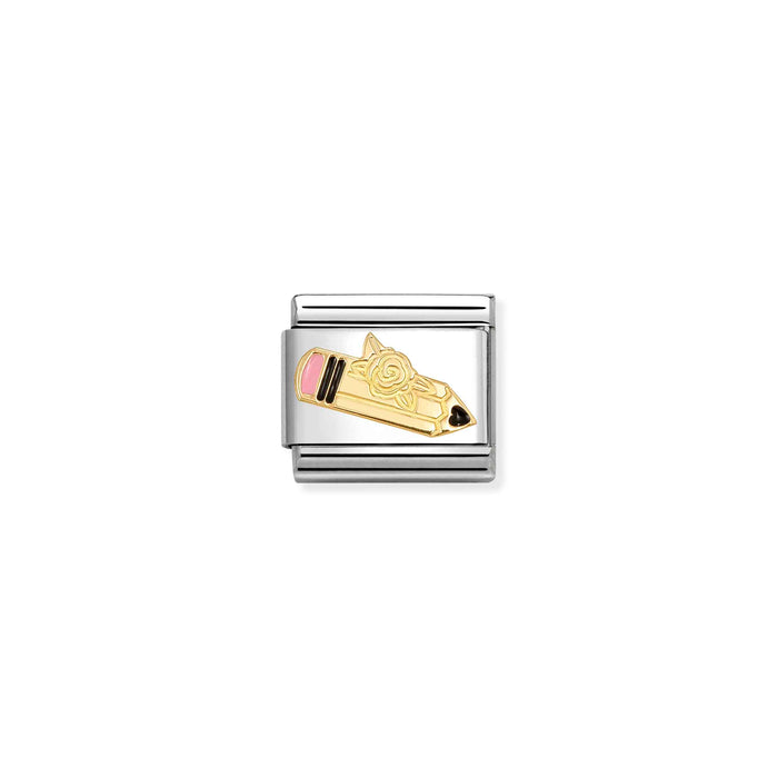 Nomination Classic Gold Pencil Charm