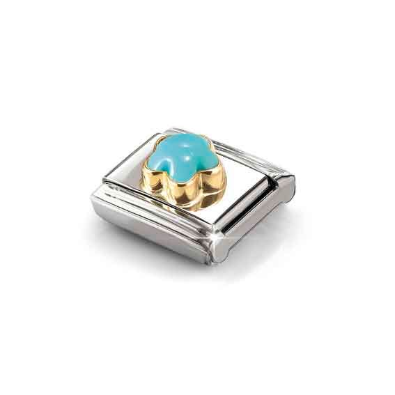 Nomination Classic Silver Turquoise Charm