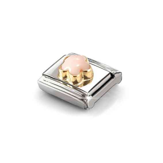 Nomination Classic Silver Pink Coral Charm