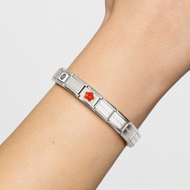 Nomination Classic Silver Red Coral Charm