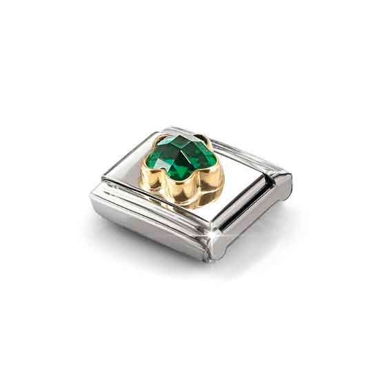 Nomination Classic Green Flower Charm