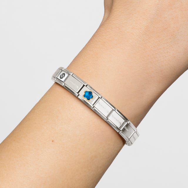 Nomination Classic Blue Flower Charm
