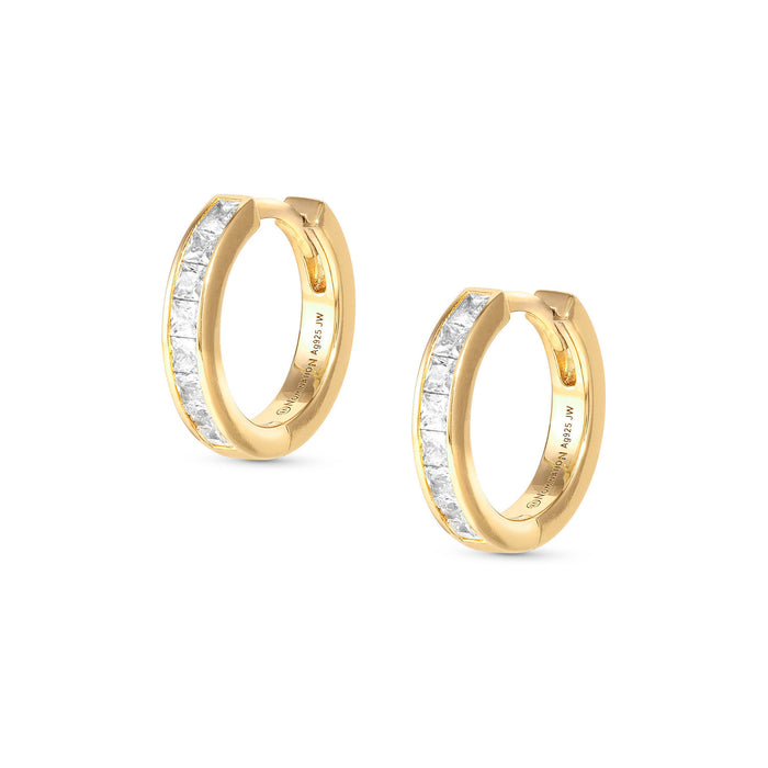 Nomination Carismatica White Stones Gold Earrings