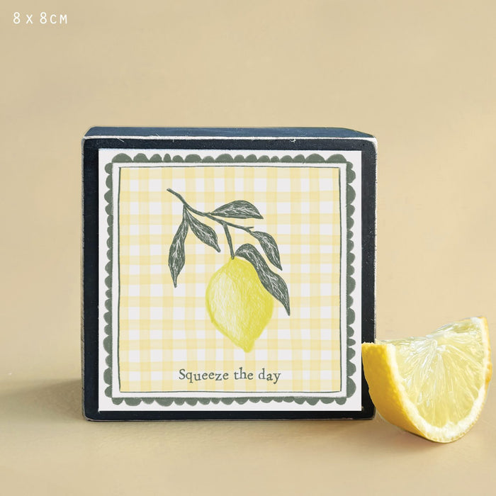 East of India Fruit Block Sign - Lemon