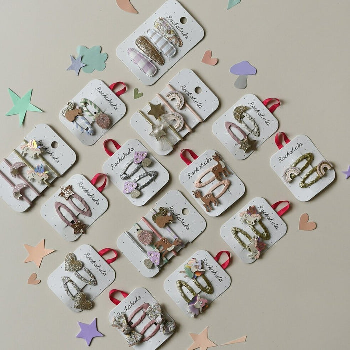 Rockahula Fairytale Floral Twisty Bow Clips