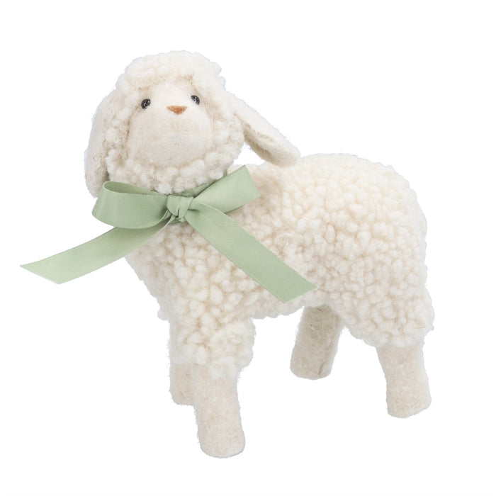 Gisela Graham White Lamb Easter Ornament