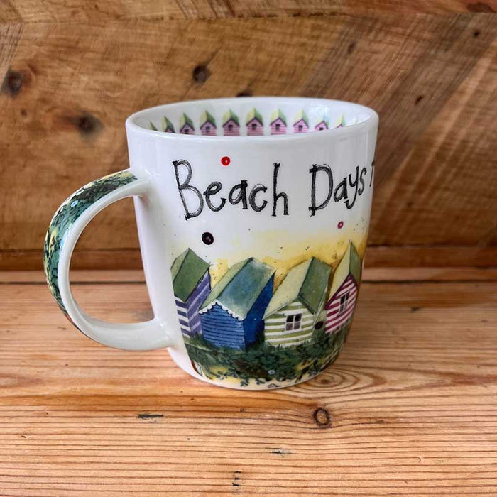 Alex Clark Beach Huts Mug